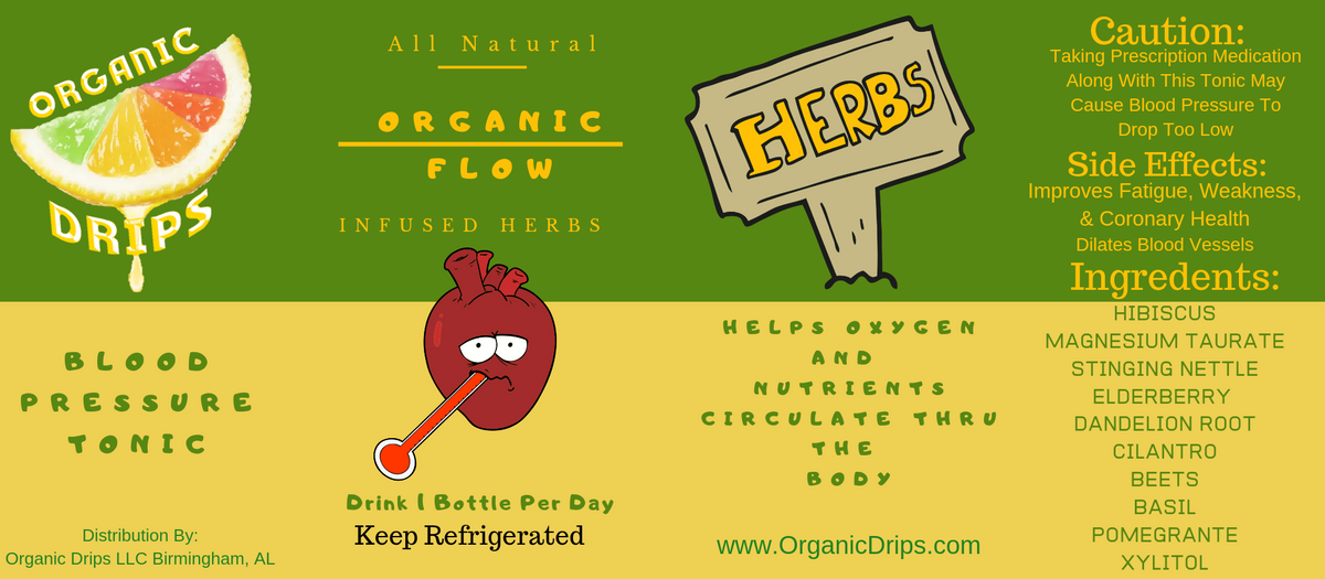 Organic Flow Blood Pressure Tonic Organic Drips