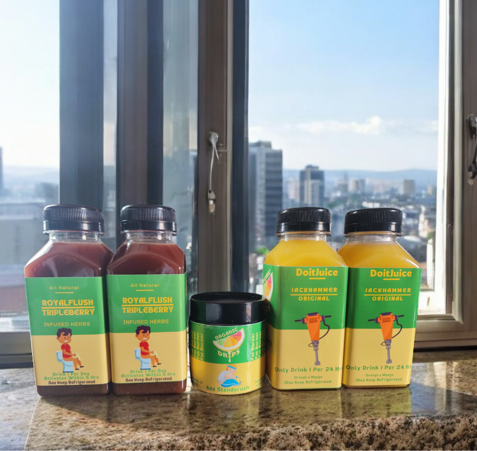 2 Gut Clearers, 1 Slenderush, & 2 Do It Juices $50  Bundle